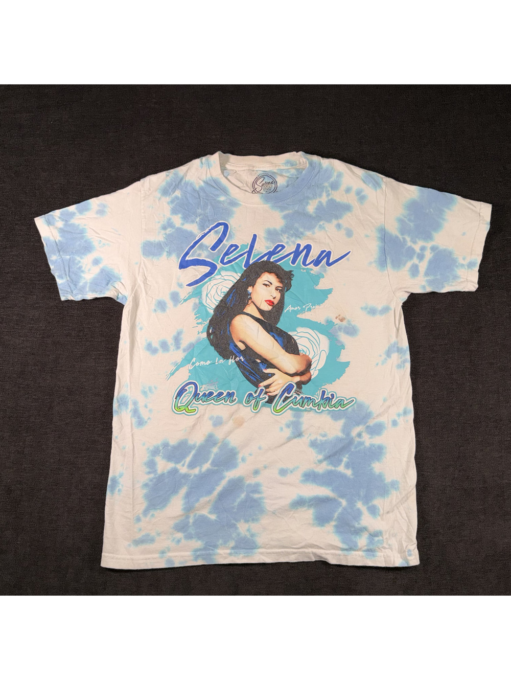 Selena Queen of Cumbia Tie-Dye Graphic T-Shirt Medium